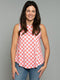 The Tie Back Tank - Gingham / Grey